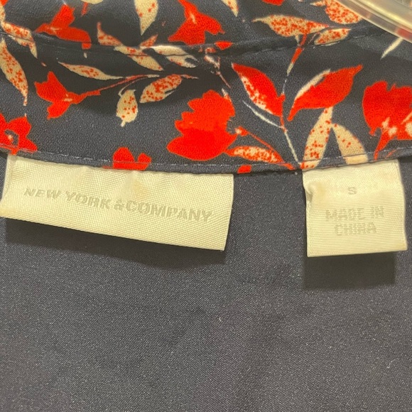 NY&C Floral Shirt Dress • Belted • 3/4 Sleeve • Small - Picture 11 of 15